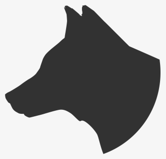 Dog Head Profile Clip Art - Wolf Head Silhouette Png, Transparent Png, Transparent PNG