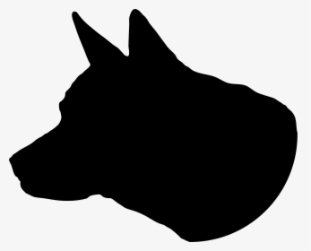 Bull Terrier Newfoundland Dog Silhouette Clip Art - Dog Head Silhouette Png, Transparent Png, Transparent PNG