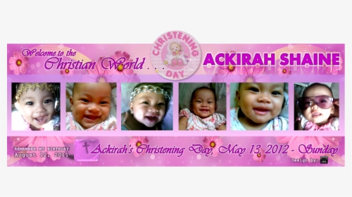 Christening And 1st Birthday Tarpaulin, HD Png Download, Transparent PNG