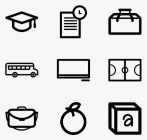 Minimal School - School Icon Minimal, HD Png Download, Transparent PNG