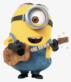 Minion With Guitar Png - Minions Stuart Png, Transparent Png, Transparent PNG