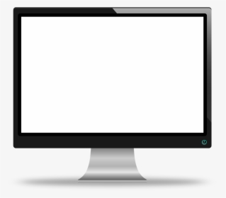 Clipart Free Download Laptop Screen Clipart - Monitor Computer Black And White, HD Png Download, Transparent PNG