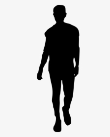Silhouette Of A Muscular Man, HD Png Download, Transparent PNG