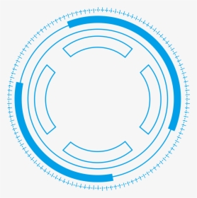 Transparent Minimalistic Png - Blue Futuristic Circle Png, Png Download, Transparent PNG