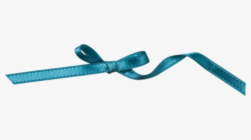 Transparent Teal Ribbon Png - Blue Ribbon For Christening Png, Png Download, Transparent PNG