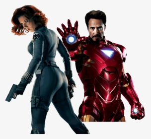 Black Widow Iron Man - Transparent Background Iron Man Png Hd, Png Download, Transparent PNG
