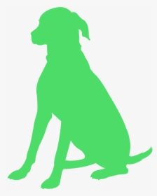 Dog Sitting Silhouette Vector, HD Png Download, Transparent PNG