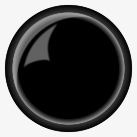 Round Shiny Black Button Svg Clip Arts - Bulat Hitam, HD Png Download, Transparent PNG