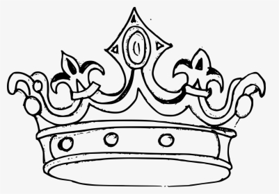 Crown Drawing Png - Transparent White Crown Png, Png Download, Transparent PNG