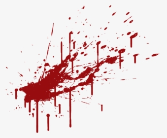 Blood Splat Png - Blood Stain Blood Spatter, Transparent Png, Transparent PNG