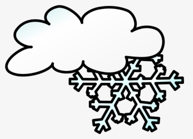 Snow Weather Winter Storm White Clip Art - Black And White Weather, HD Png Download, Transparent PNG