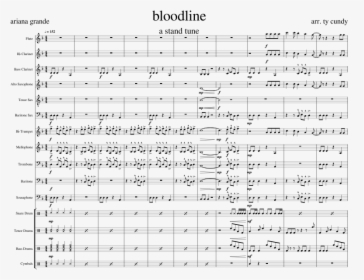 Bloodline Ariana Grande Sheet Music, HD Png Download, Transparent PNG