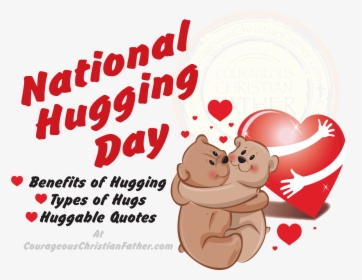 Cuddle Clipart Dad Hug - National Hugging Day 2019, HD Png Download, Transparent PNG