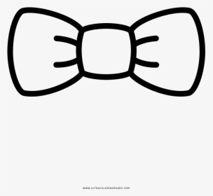 Bow Tie Coloring Page - Bow Tie Black And White Clipart, HD Png Download, Transparent PNG