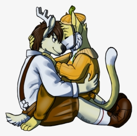 After Trick Or Treat Cuddle - Cartoon, HD Png Download, Transparent PNG