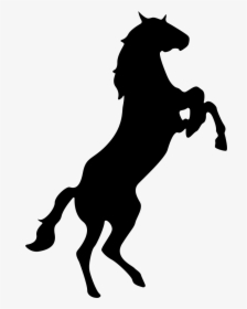 Horse Head Silhouette Png -horse Silhouette Png Transparent - Standing Horse, Png Download, Transparent PNG
