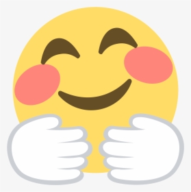 Smile Face Hugging Emoji , Png Download - Hugging Big Hug Emoji, Transparent Png, Transparent PNG