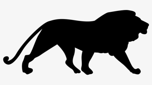 Lion Silhouette - Lion Silhouette Png, Transparent Png, Transparent PNG