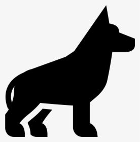 Head Clipart German Shepherd - Black And White German Shepherd Dog Clipart, HD Png Download, Transparent PNG