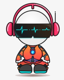 Wearing Sunglasses People Universe Headphones To Listening - Cartoon People With Headphones, HD Png Download, Transparent PNG