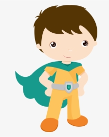 Kids Dressed As Superheroes Clipart - Niños Porristas Animados, HD Png  Download , Transparent Png Image - PNGitem