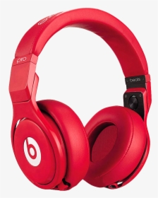 Headphone Png Image - Red Beats Pro, Transparent Png, Transparent PNG