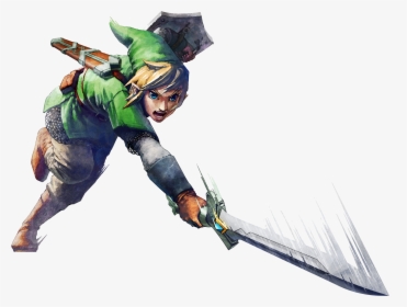 Transparent Link Brawl Png - Legend Of Zelda Skyward Sword Link Art, Png Download, Transparent PNG