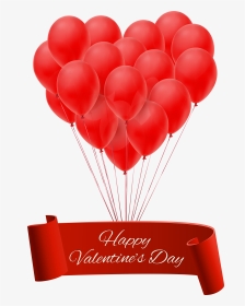 Clip Art Black And White Happy Valentine S Day Banner - Happy St Valentine Day Png, Transparent Png, Transparent PNG