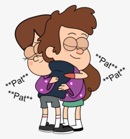 Gravity Falls Mabel And Dipper Hug, HD Png Download, Transparent PNG