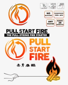 Pull Start Fire Pull String Fire Starter, HD Png Download, Transparent PNG