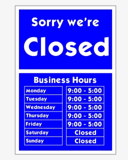 Free Vector Sorry We Re Closed - Come In We Re Open, HD Png Download, Transparent PNG