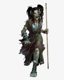 #woman #female #orc #warrior #savage #staff #bowstaff - Orc Woman, HD Png Download, Transparent PNG