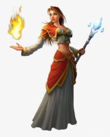 Orc Warrior Art - World Of Warcraft Female Mage, HD Png Download, Transparent PNG