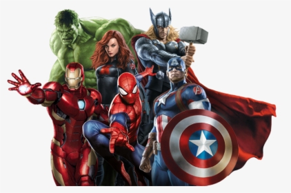 Captain America Spider-man Marvel Studios Carol Danvers - Transparent Background Avengers Png, Png Download, Transparent PNG