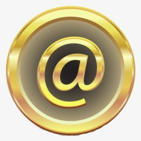 Email Icon Gold Png, Transparent Png, Transparent PNG