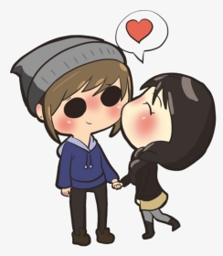 Download Chibi Png Photos For Designing Projects - Cartoon Couple Png Hd, Transparent Png, Transparent PNG