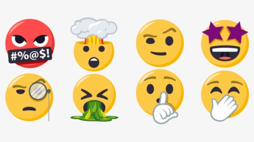Transparent Shocked Emoji Png - Emoji 5.0 Facebook, Png Download, Transparent PNG