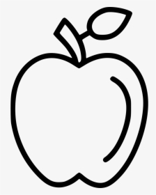 Transparent Apple And Books Clipart - Apple Drawing Png, Png Download, Transparent PNG