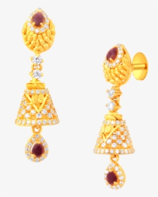 Transparent Gold Earrings Png, Png Download, Transparent PNG
