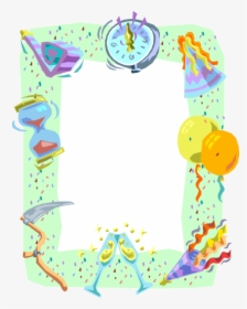 Vector Illustration Of Party Time Celebration Frame - 元旦 图片 素材, HD Png Download, Transparent PNG