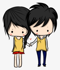 Download Anime Love Couple Png Hd For Designing Projects - Anime Girl Love Boy Drawing, Transparent Png, Transparent PNG