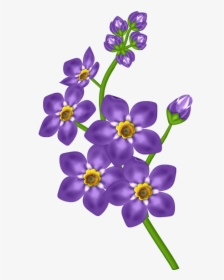 Porple Flower Gallery Yopriceville - Purple Flower Clipart Free, HD Png Download, Transparent PNG