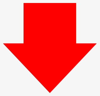 Red Down Arrow Png - Down Red Arrow Png, Transparent Png, Transparent PNG