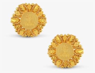 Gold Earrings, HD Png Download, Transparent PNG