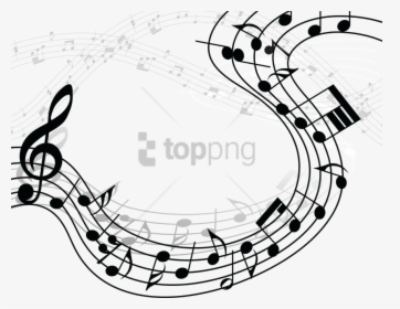 Music Clipart Clear Background - Music Notes Gif Png, Transparent Png, Transparent PNG