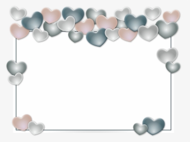 Frame, Border, Holder, Balloons, Anniversary, Heart - Heart, HD Png Download, Transparent PNG
