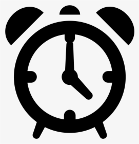Transparent Alarm Clock Clipart Black And White - Alarm Clock Icon Png, Png Download, Transparent PNG