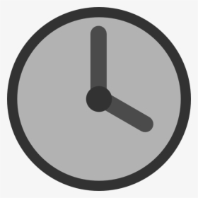 Free Download Of Clock Icon Clipart - Gray Clock Clipart, HD Png Download, Transparent PNG
