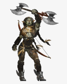 #orc #female #woman #battleaxe #warrior #fantasy #middleearth - Dnd Half Orc Ranger, HD Png Download, Transparent PNG