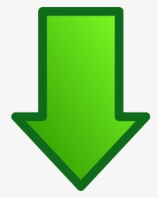 Green Arrow Clip Art - Down Arrow Transparent Background, HD Png Download, Transparent PNG